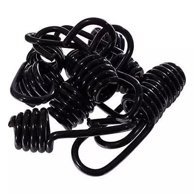 Wire Bungee Cord Hooks “ Shock Cord “ 10 Pack “ Black Plastic Coated “ For Boati • $25.51