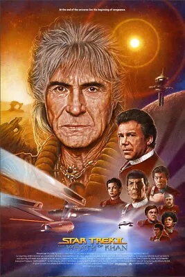 Star Trek II 2 The Wrath Of Khan Movie Film Poster Giclee Print Art 24x36 Mondo • $699.98