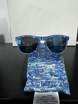 Staple Oakley Liberty Frogskin Ice Iridium Clear Blue Multi Color Rare Limited • $680