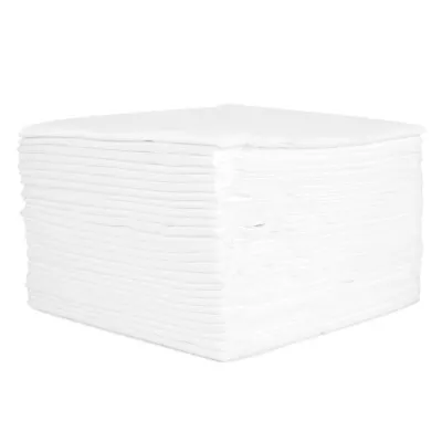 100 White Soft Absorbent Disposable Towels Hair Face Salon Hairdressing 70x40cm • £17.99