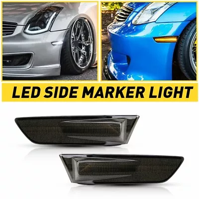 Led Side Marker Lights For 02-07 Infiniti G35 Coupe Skyline V35 Sequential Amber • $32.29