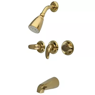 Kingston Brass KB232LL Tub And Shower Faucet With 3-Legacy Lever Handle • $63.02