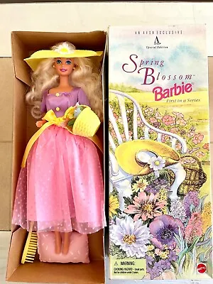 1995 SPRING BLOSSOM BARBIE W/Easter Basket Avon 1st In Series Original Box 15201 • $5