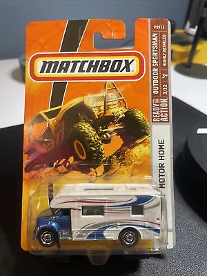 2009 Matchbox /#91 MBX Motor Home / Blue / Outdoor Sportsman C3 • $6.50