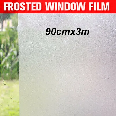 Sand Blast Clear Privacy Frosted Removable Window Glass Film 3M 5M AU POST • $16.99