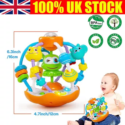 Frog Hand Catch Ball Baby Rattle Toys Rattles Kids Crawl Educational Infant Toy • £9.90