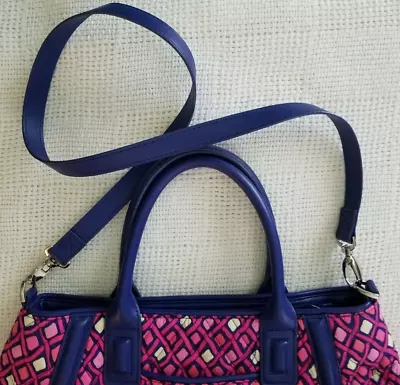 Vera Bradley Trimmed Trapeze Katalina Pink Diamonds Medium Shoulder/Hand Bag • $16.95