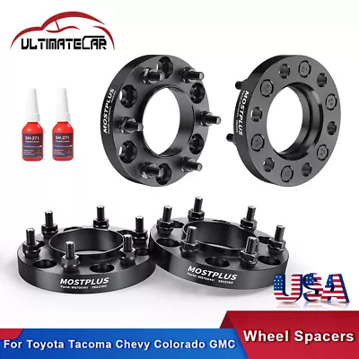 $66.96 • Buy 4Pcs 1  6x5.5  Wheel Spacers M12x1.5 For Toyota Tacoma Hummer Chevy Colorado GMC