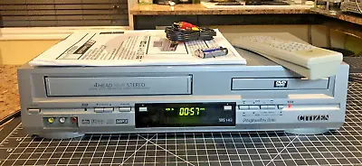 Citizen VHS VCR / DVD Combo Player JDVD3825PB JDVD3825PC W/ Rem Man Cbls & Bat • $99.99