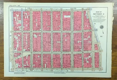 £147.13 • Buy Vintage 1934 SOHO MANHATTAN NEW YORK CITY NY Map ~ G.W. BROMLEY ~PRINCE To GRAND
