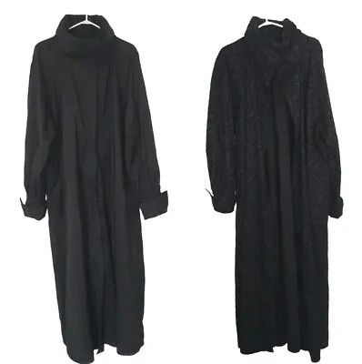 Mycra Pac Designer Raincoat Packable Reversible Velvet Scroll Dramatic Size M/L • $101.57