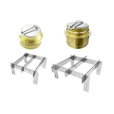 Alcohol Stove Camping Stove Mini Portable Camping Stove Alcohol Oven With Pot • £15.78