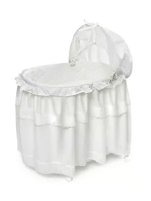 $29.95 • Buy Portable Rocking Baby Bassinet With Toybox Base, Long Skirt, And Pad 933