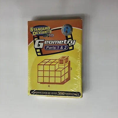 Standard Deviants - Geometry Parts 1  2 (DVD 2001) SEALED NEVER OPENED RARE • $24.94