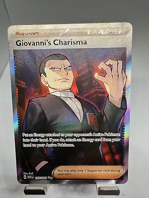 Giovanni's Charisma 197/165 Secret Rare Full Art Pokemon 151 • $4.99