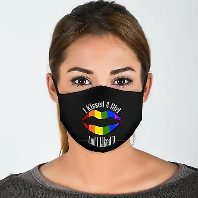 I Kissed A Girl And I Liked It  4 Ply Cotton Face Covering/Masks.Washable (Pride • £9.99