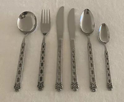 Vintage Retro Oneida San Francisco Stainless Steel 4 Person Cutlery Set + Extras • $150