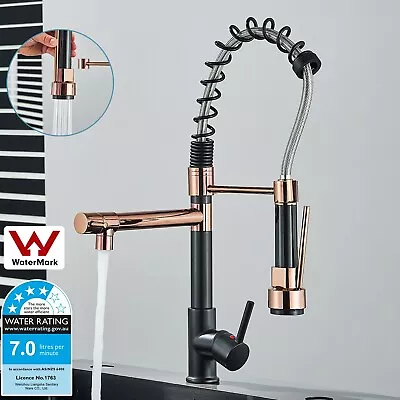 WELS Modern Brass Kitchen Mixer Taps Sink Faucet Pull Out Laundry Swivel Tap • $63