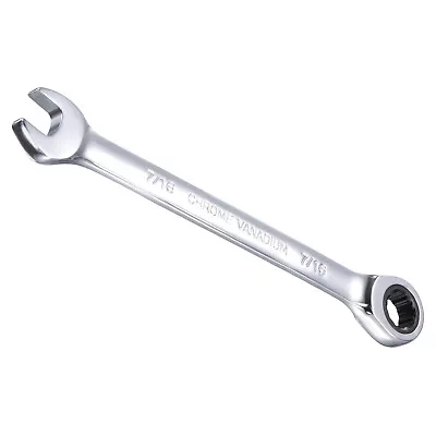 7/16  Ratcheting Combination Wrench SAE 72 Teeth 12 Point Ratchet Spanner • $13.28