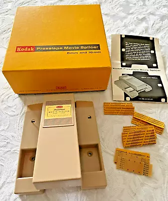 Vintage KODAK Presstape Movie Film Splicer 8 MM & 16 MM In Box W/Instruct & Tape • $24