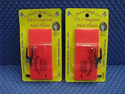 $37.95 • Buy Church Tackle TX-6 Magnum Mini Planer Board - Port & Starboard 2 Pack