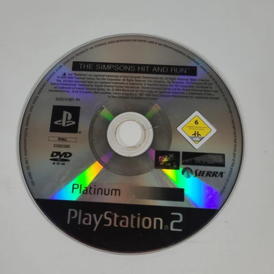 £10.99 • Buy *Disc Only* The Simpsons Hit And Run Playstation PS2 Video Game PAL Platinum