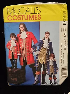 English Aristocat Costume Pattern McCalls M4626 Men's S/M/L Child XS/S NEW 2004 • $9.50