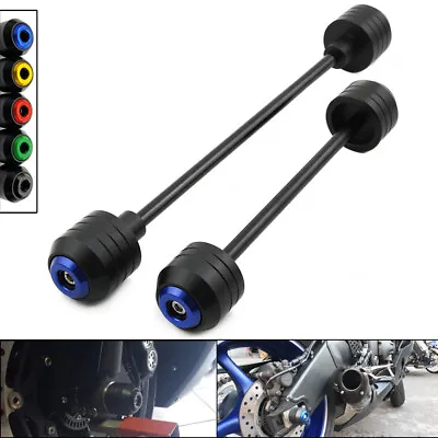 For YAMAHA YZF R1 R1S R1M R6 FZ1 FZ6 Front Rear Fork Wheel Slider Axle Protector • $42.46