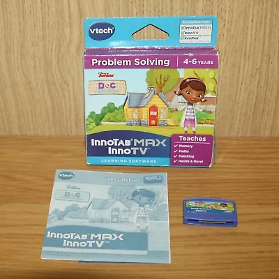 Doc Mcstuffins Game For VTech Innotab Max InnoTV Problem Solving Maths Disney • £8.99