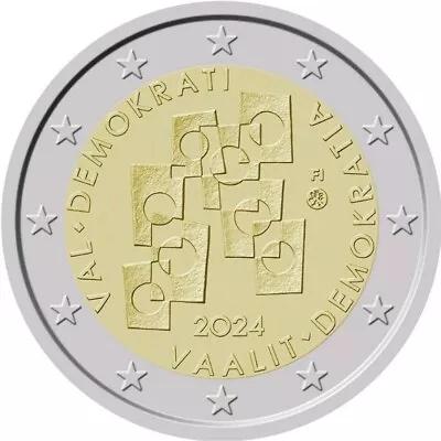 Finland - 2 Euro Commemorative 2024 Elections And Democracy UNC - FREE SHIPPING • $13.50