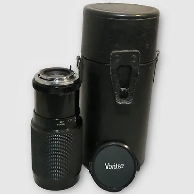 Vivitar Series 1 70-210mm Zoom Lens F/3.5 Pentax K Vintage Leather Case. Works. • $19.95