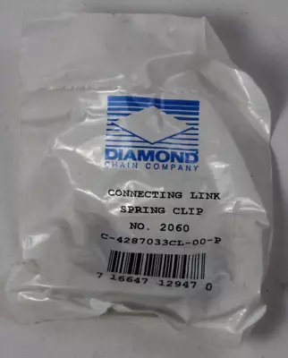 Diamond Chain # C-4287033CL-00-P / 2060 Roller Chain Connecting Link NEW • $4.99