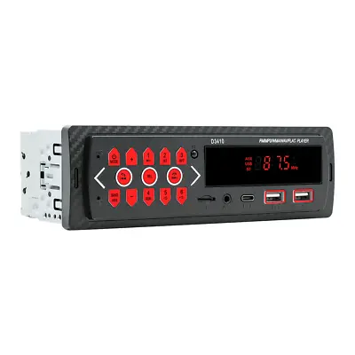 Single Din Radio Bluetooth Car Stereo LED Display Screen MP3 Player Audio FM Aux • $26.89