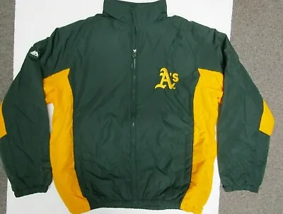 Oakland A's Athletics Mens Majestic Full Zipp Fleece Jacket New Small • $23.99