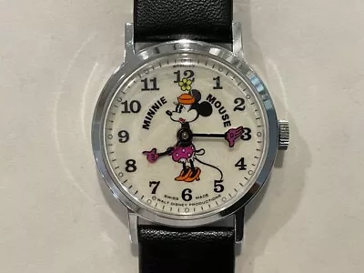 Vintage Bradley Minnie Mouse Swiss Watch 23 - EXE - Runs • $159.95