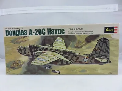 Revell DOUGLAS A-20C HAVOC US Or RAF 1/72 Scale Model Kit H-115 Vintage STARTED • $24.99
