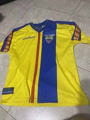 Vintage ECUADOR 1999-2001 Home Football Shirt Marathon Small Soccer Jersey *A • $69.97