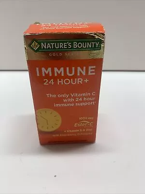 Nature's Bounty Immune 24 Hour + Vitamin C 1000mg 50ct Exp11/2024 • $12.99