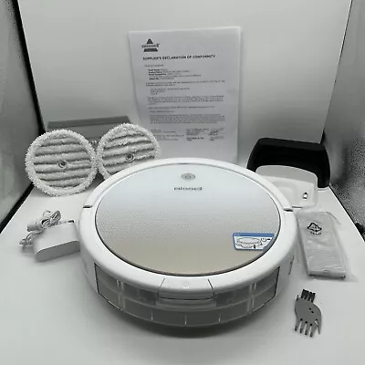 Bissell SpinWave Pet 2 In 1 Wet Mop And Dry Robot Vacuum Combo Rotating White • $109.99