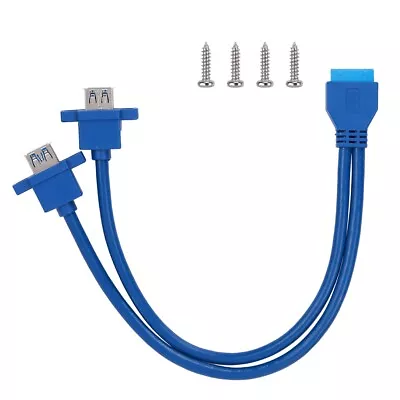 £5.71 • Buy 19Pin/20Pin Female Header To Dual USB3.0 A Front Motherboard Panel Mount Cable