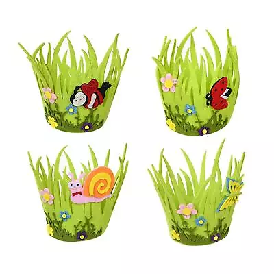 £4.69 • Buy Reusable Easter Felt Basket, Easter Table Centerpieces, Easter Eggs Hunting