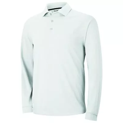  Adidas ClimaLite Long Sleeve Polo - XL - Cotton Poly Blend - NEW In PLASTIC • $34.95