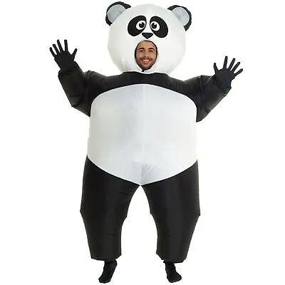 Inflatable Panda Costume Adult Or Kids Great Family Blow Up Animal Sumo Fat Suit • £28.20