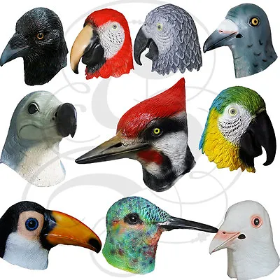 £19.99 • Buy Latex Full Head Animal Bird Dove Dodo Parrot Pigeon Crow Masquerade Props Mask