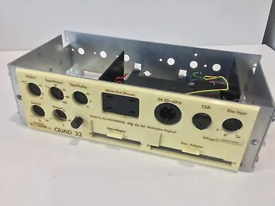 QUAD 33 Pre Amp Early Chassis With Backplate And All Connectors *READ* • £36