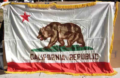 Vintage California Flag - Emerson Flag MFG S.F. Maker • $265