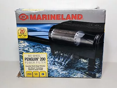 Marineland Penguin 200GPH Bio-Wheel Power Filter MultiStage Aquarium Filtration • $35.95