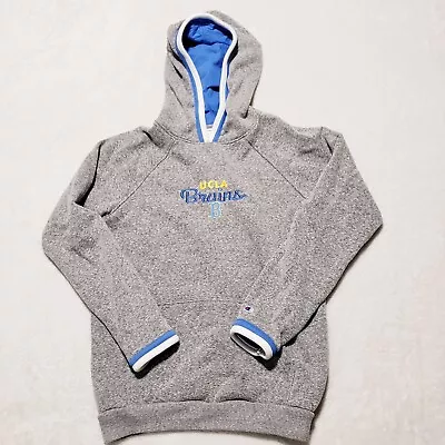 UCLA Bruins NCAA Men’s Small Champion Fleece Hoodie Sweatshirt Slim Fit Gray • $11.99