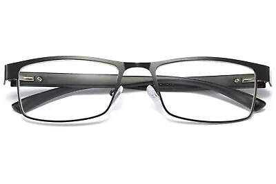 $7.99 • Buy 1 PK Mens Rectangular Blue Light Blocking Reading Glasses Spring Hinge Readers
