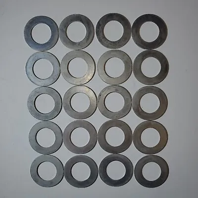 Steel Flat Washer OD: 1 3/8 Inch ID: 3/4 Inch Thickness 1/32 Thin QTY: 20 • $9.27